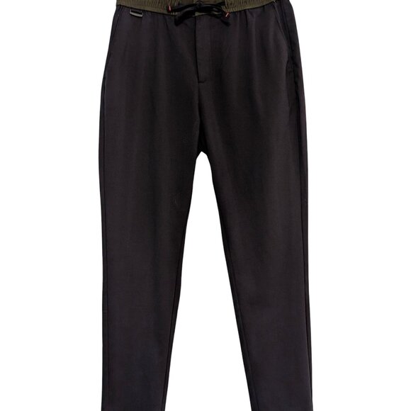 Scotch & Soda Amsterdam Mens Sz S Navy Green Fave Drawstring Pockets Taper Pants - Picture 1 of 12